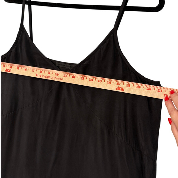 NEW! Jenni Kayne XXL Rio Slipdress $345 Maxi Dress V-neck Flowy Black 14 16 - Picture 8 of 12